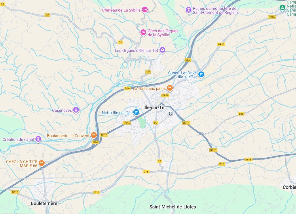 Plan de localisation d’un projet 3D à Ille-sur-Têt dans les Pyrénées-Orientales