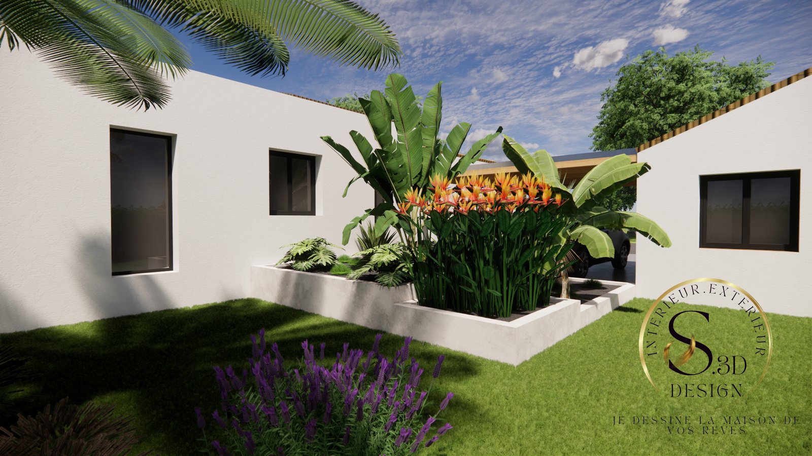 Modélisation 3D d’un jardin tropical à Perpignan