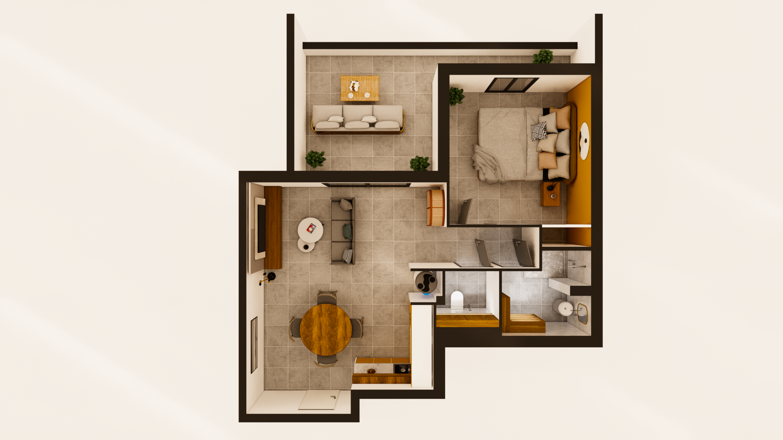 Plan 3D d’appartement – visualisation immobilière en France par S3D Design